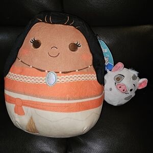 NWT Disney Squishmallows Moana & Pua